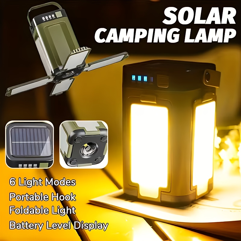 Outdoor Lighting Led - Güneş Enerjili Taşınabilir Kamp Lambası Güneş
