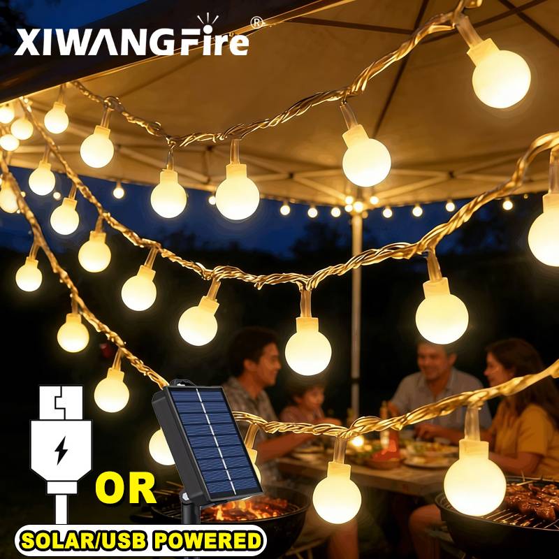 Outdoor Lighting Led - 3-10M Güneş Enerjili/USB/Pil ile Çalışan Işık