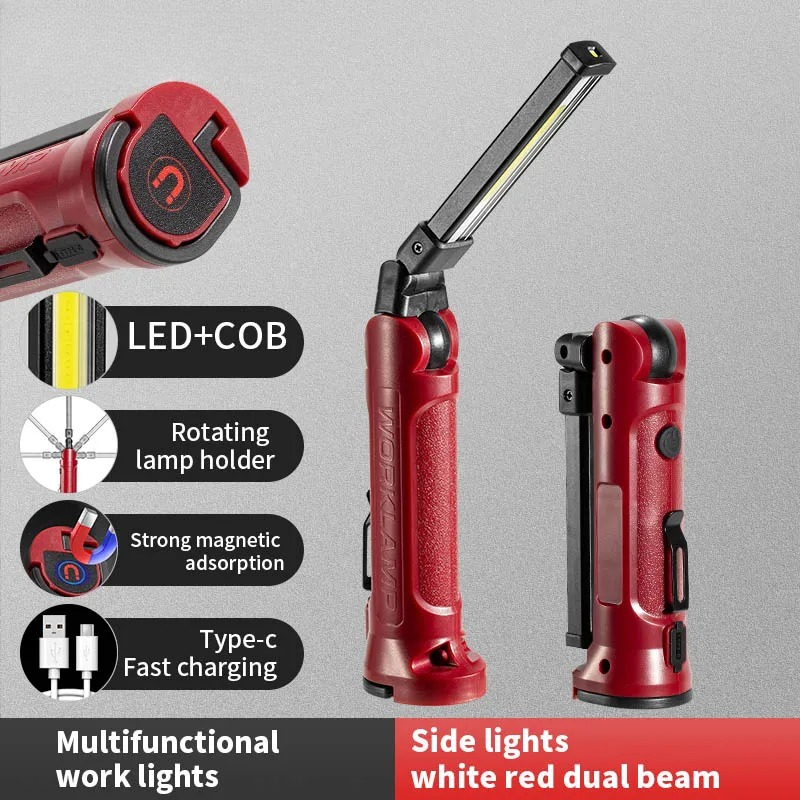 Outdoor Lighting Hooks - COB LED Çalışma Işığı Şarj Edilebilir