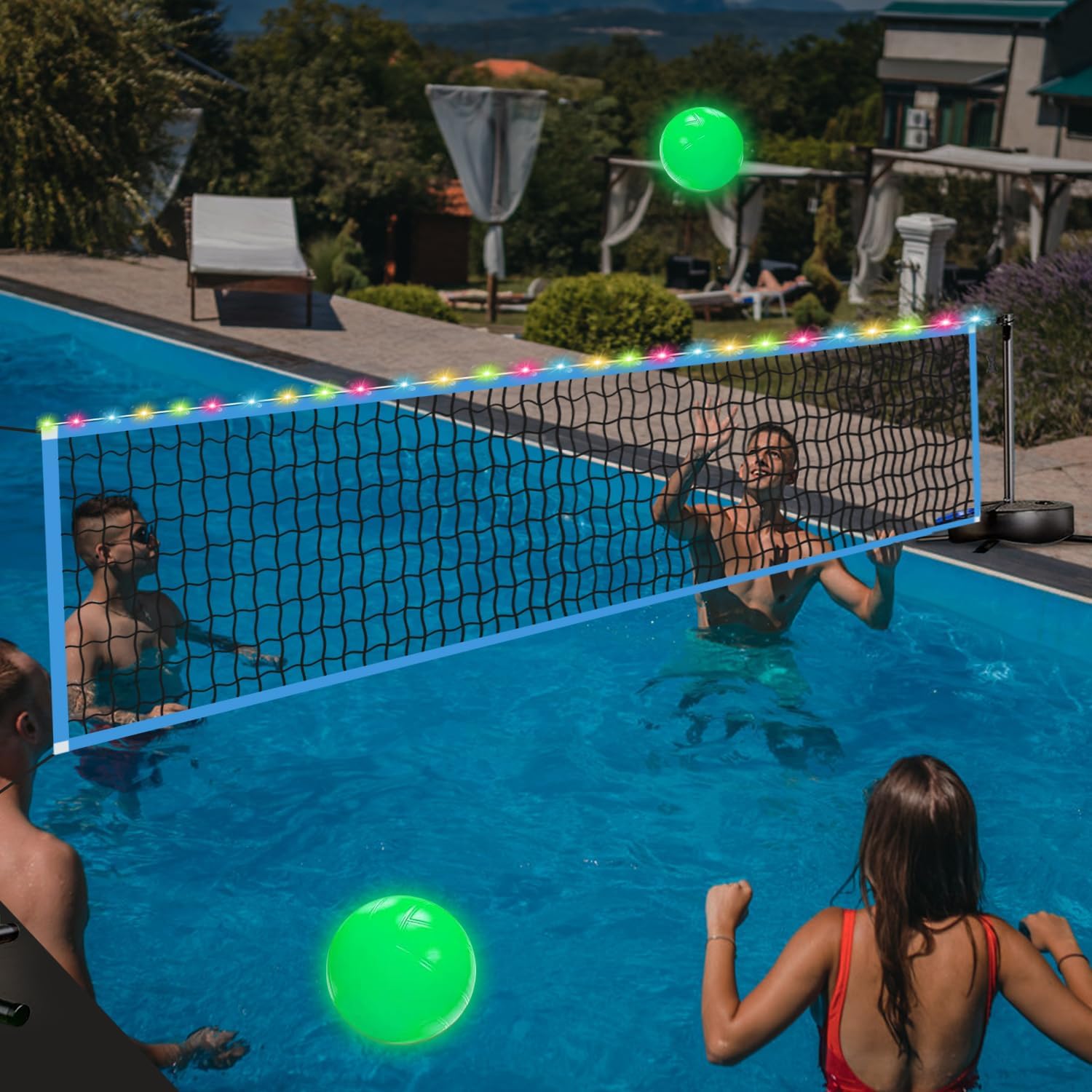 Outdoor Lighting Led - Taşınabilir Açık Hava LED Voleybol Filesi,
