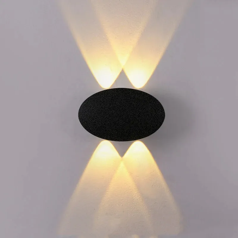 Outdoor Lighting Voltage - Modern Basit LED 4W Oval Dış