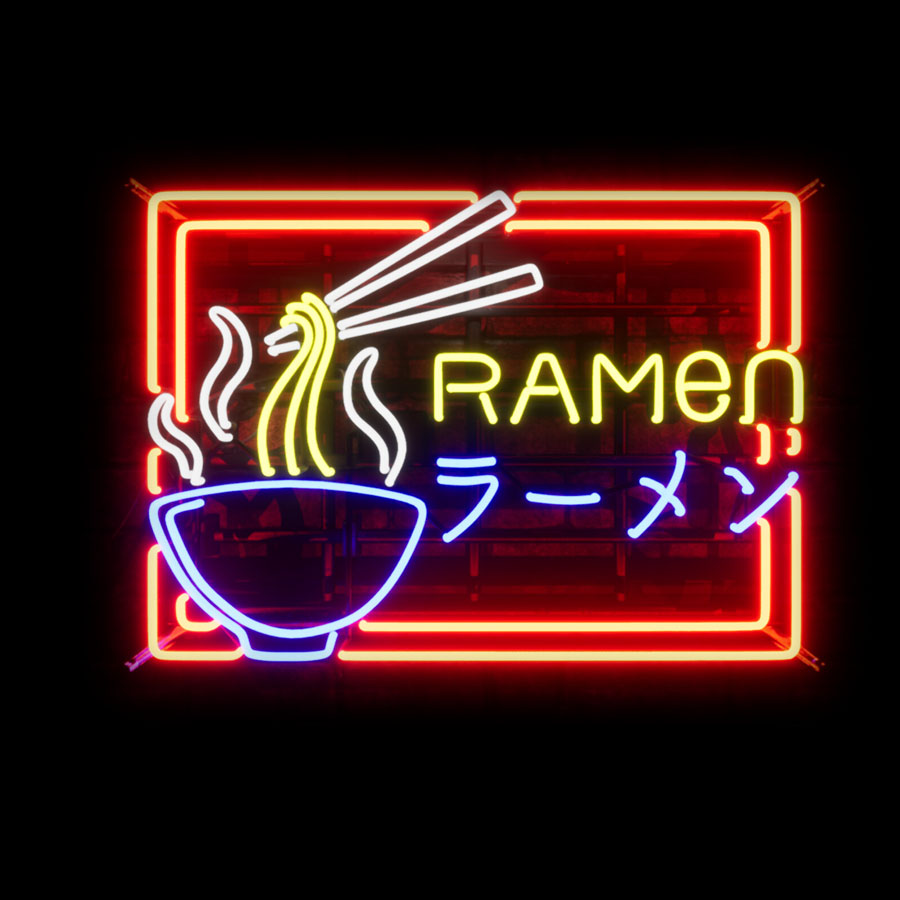 Neon burcu işık Ramen japonya  - Outdoor Lighting Japan incelemesi ve fiyatı