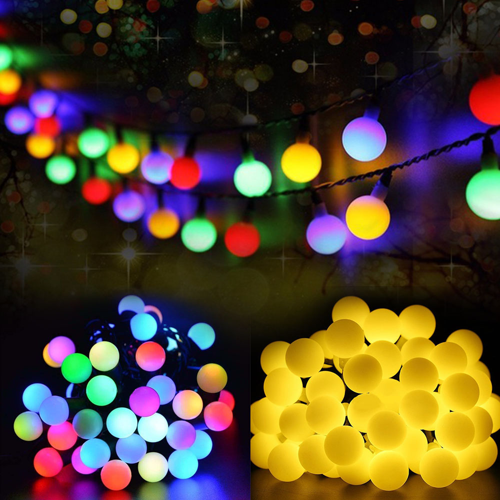 Renkli 50Leds güneş işık seris - Xmas Outdoor Lighting Decorations incelemesi ve fiyatı