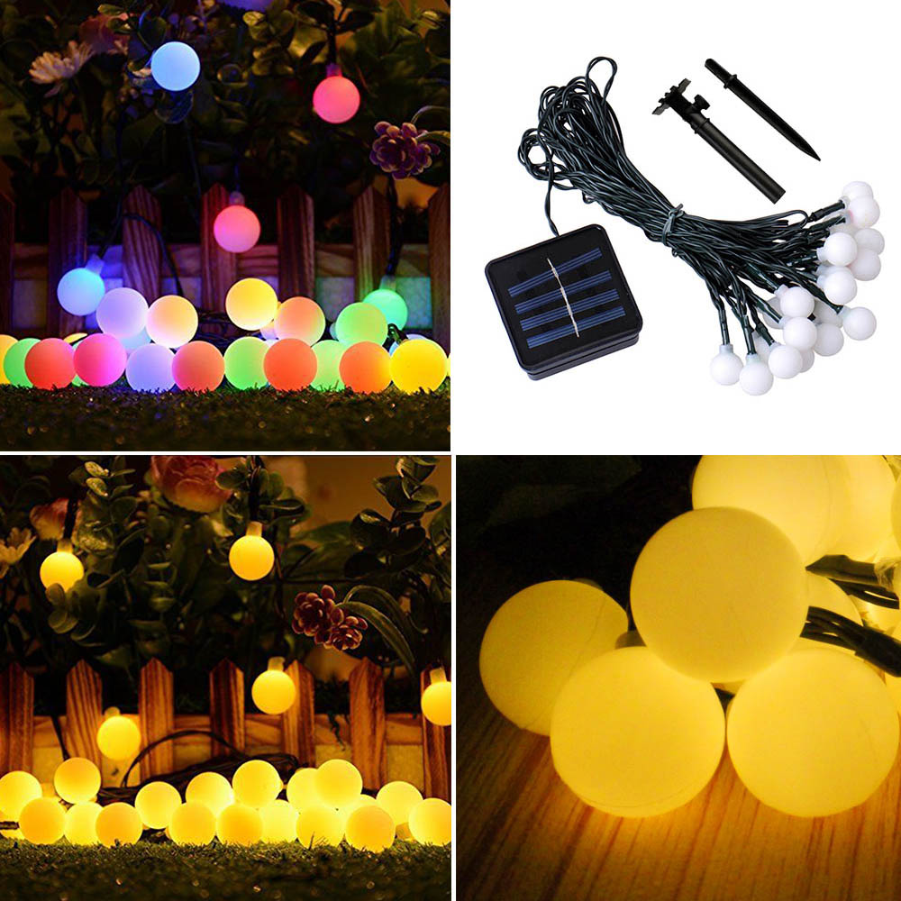 Renkli 50Leds güneş işık seris - Xmas Outdoor Lighting Decorations incelemesi ve fiyatı