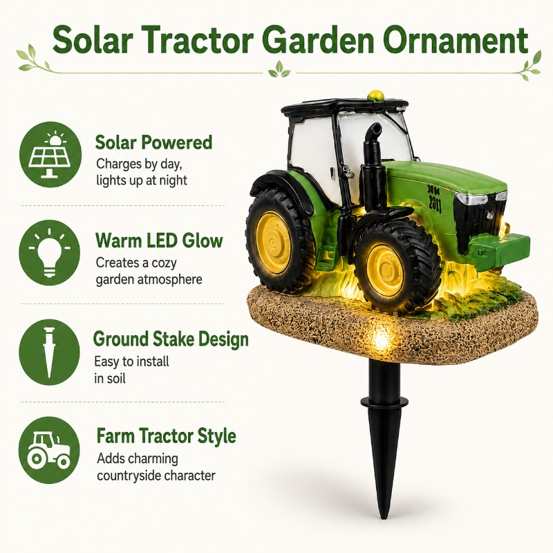 Güneş Enerjili Traktör Bahçe L - Outdoor Lighting Yard Stakes incelemesi ve fiyatı