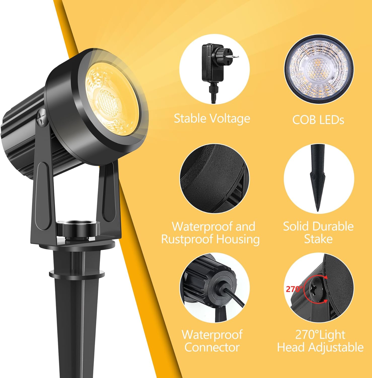 4/6/8LEDS 3000K Açık Spot Peyz - Outdoor Lighting Voltage incelemesi ve fiyatı