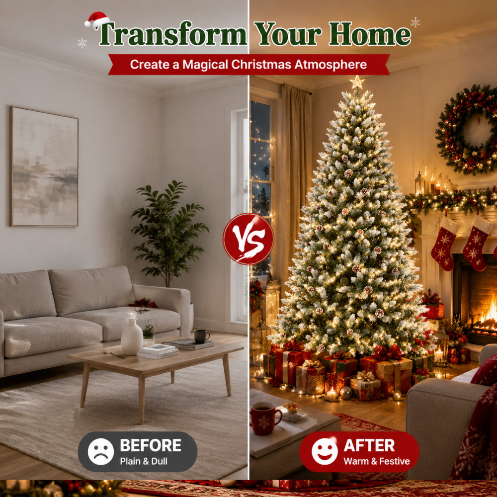 Önceden Aydınlatmalı, Karlı Ya - Xmas Outdoor Lighting Decorations incelemesi ve fiyatı