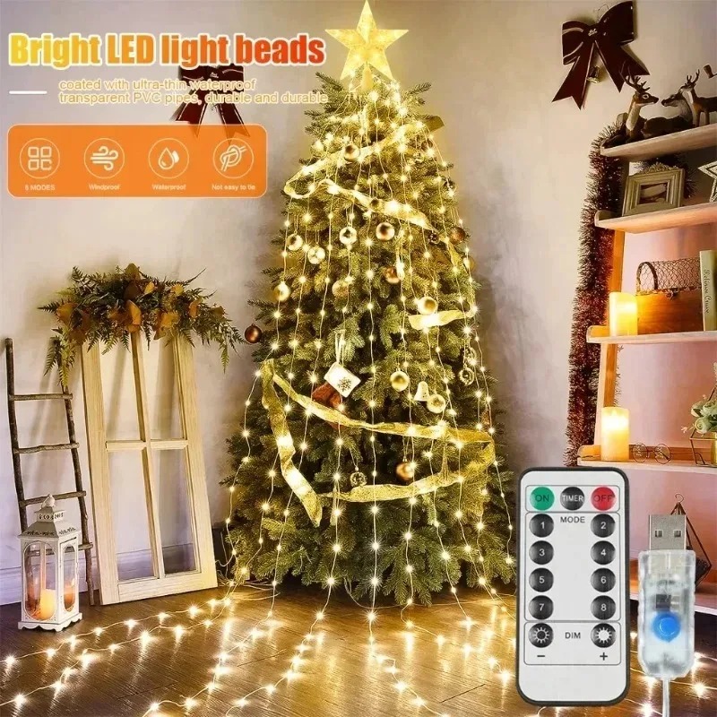 USB Güçlü 200 LED Yıldız Şelal - Xmas Outdoor Lighting Decorations incelemesi ve fiyatı