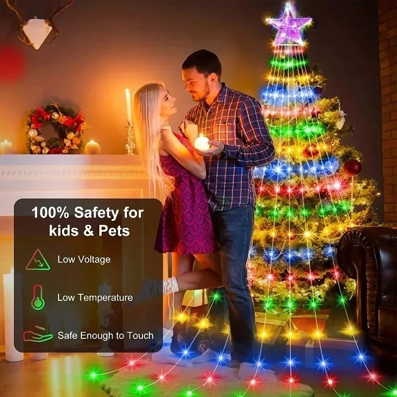USB Güçlü 200 LED Yıldız Şelal - Xmas Outdoor Lighting Decorations incelemesi ve fiyatı